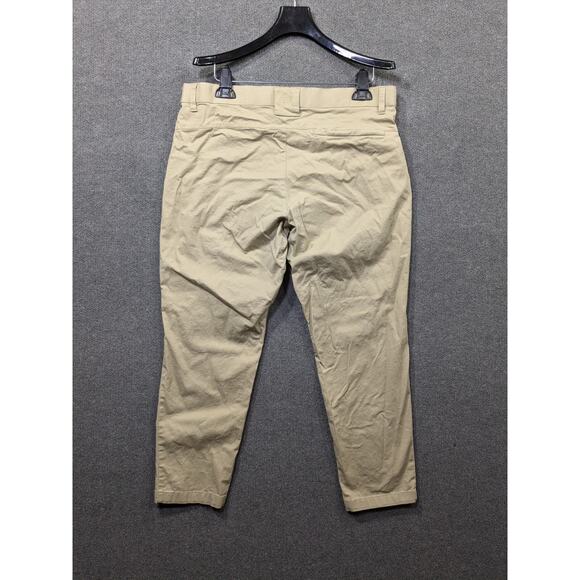 Fabletics The High Side Pants Mens 34x27 Chinos Khaki Stretch Tan Flat Front - Picture 6 of 11
